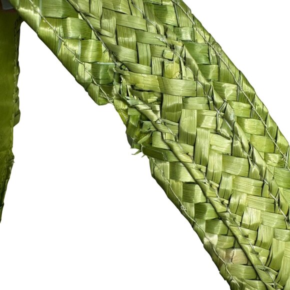 Bratz Summer Lime Green Woven Straw Tote Bag Summer‎ Vacationcore Beach - Picture 8 of 9